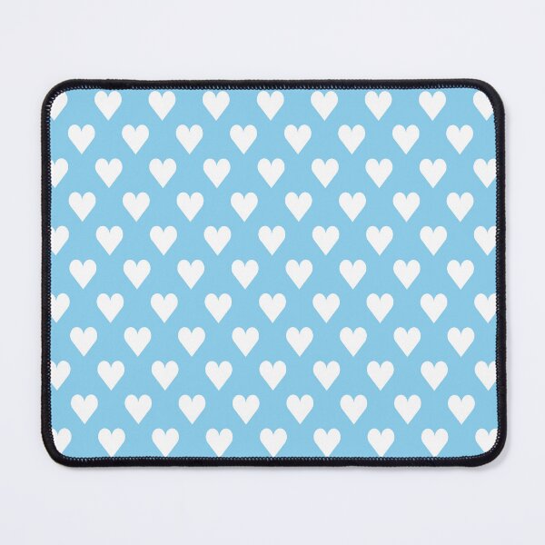 Item preview, Small WHITE and BABY BLUE LOVE HEARTS designed and sold by RachelMacht.