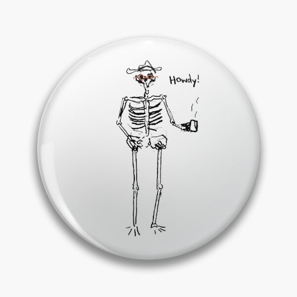 Item preview, Ryan Trahan Merch Howdy Skeleton designed and sold by Laurie-Londono.