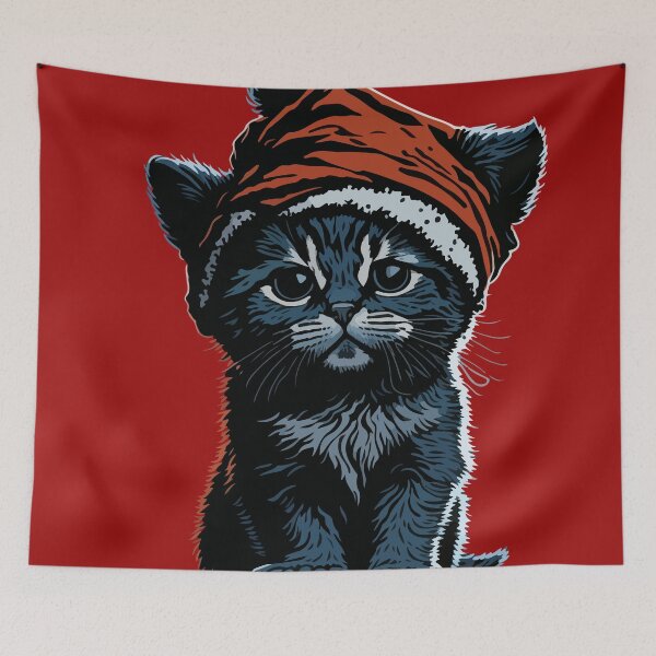 Aperçu de l'œuvre Chat de Noël créée et vendue par Asotshop.