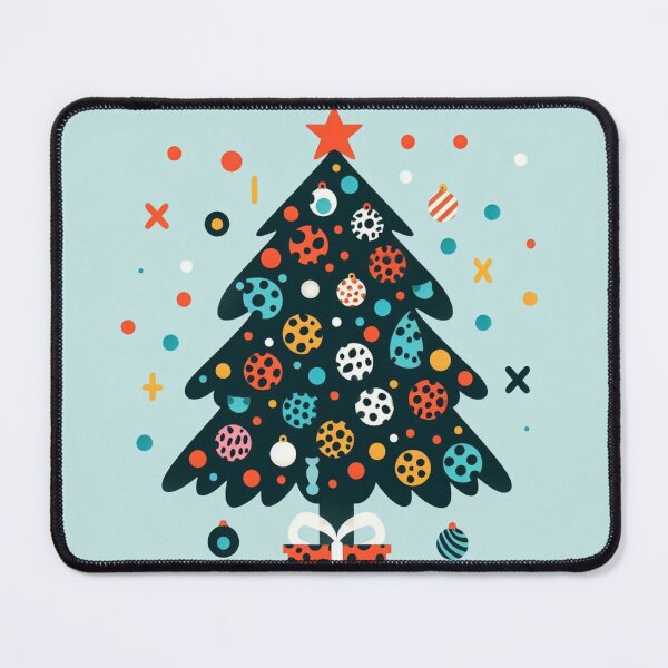 Item preview, Leopard Print Christmas Tree leopard Canvas Wall Art Pattern Jaguar Bengal Cat Pattern Eclectic Exotic Turquois Gold Aqua Blues Greens designed and sold by CoffeeIsATrip.