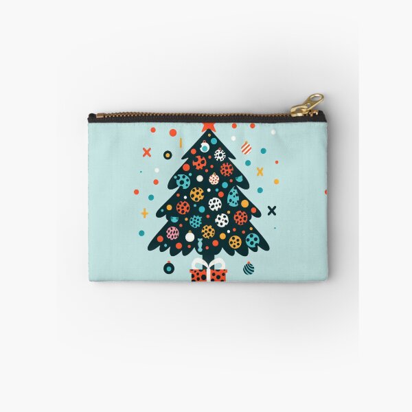 Item preview, Leopard Print Christmas Tree  leopard Canvas Wall Art Pattern Jaguar Bengal Cat Pattern Eclectic Exotic Turquois Gold Aqua Blues Greens designed and sold by CoffeeIsATrip.