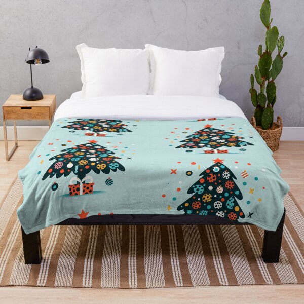 Item preview, Estampado de leopardo Árbol de Navidad leopardo Lienzo pared arte patrón Jaguar Bengala gato patrón ecléctico exótico turquesa oro aguamarina azul verdes designed and sold by CoffeeIsATrip.