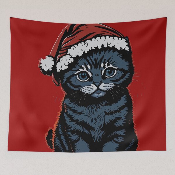 Aperçu de l'œuvre Chat de Noël créée et vendue par Asotshop.
