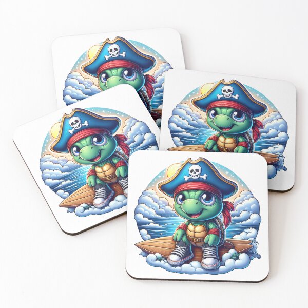Item preview, surfing turtle designed and sold by AxelBrook.