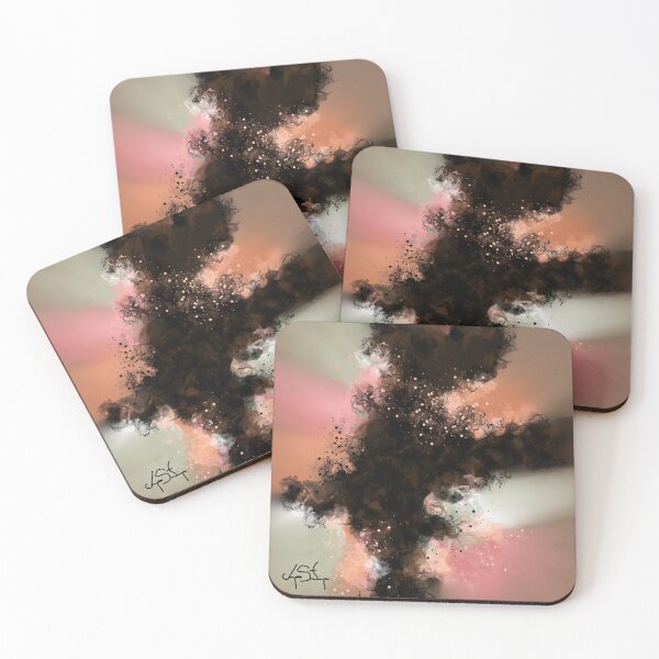 Item preview, Light and Lively - Coral Salmon Brown Gray Abstract designed and sold by Joey Santiago.