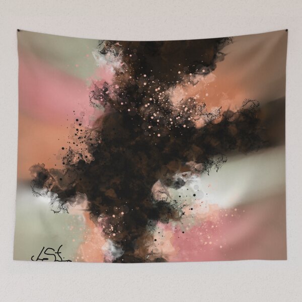 Item preview, Light and Lively - Coral Salmon Brown Gray Abstract designed and sold by Joey Santiago.