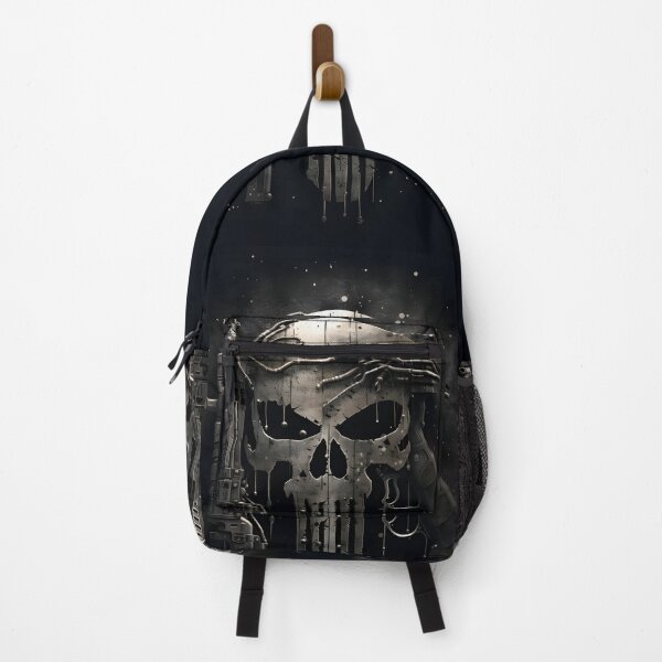 Item preview, Punisher themed gray skull art print designed and sold by dcrc.
