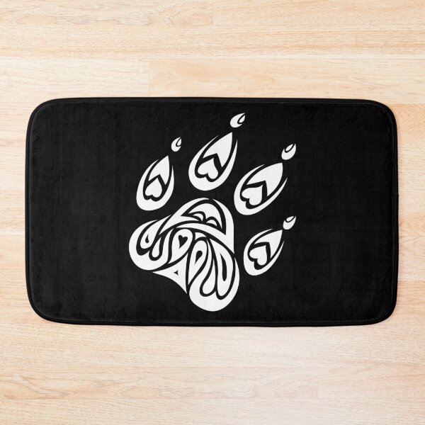 Item preview, Tiger paw tribal white designed and sold by BlackoutPhotos.