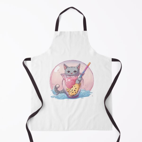 Item preview, Kawaii Sakura Boba Tea cat designed and sold by Crea-mood.