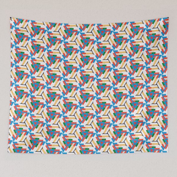 Item preview, Geometric Windmill Fiesta Pattern designed and sold by Sir Meow Meow.