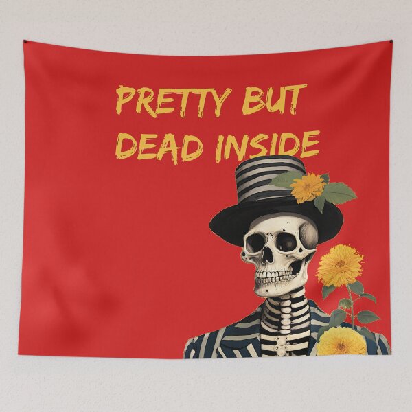 Item preview, sarcastic skeleton 1: Pretty but dead inside designed and sold by obstinator.