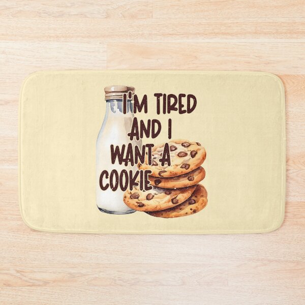 Item preview, Funny Sweets Food Tried Want Cookie Milk Quote Graphic designed and sold by fooderiffic.