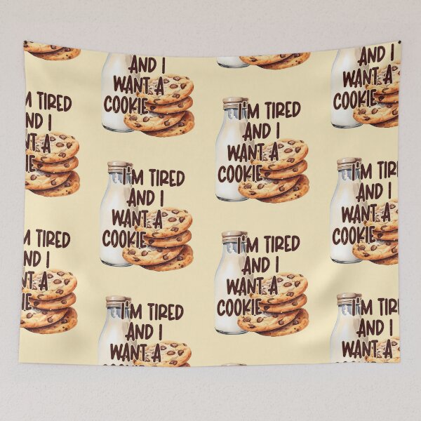 Item preview, Funny Sweets Food Tried Want Cookie Milk Quote Graphic designed and sold by fooderiffic.