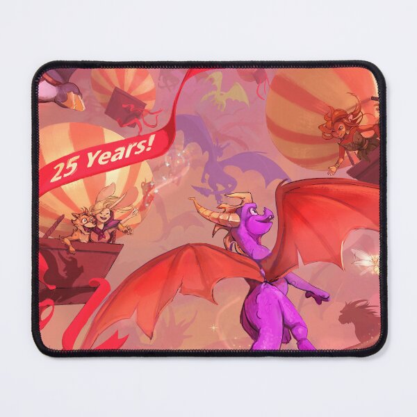 Item preview, 25th Anniversary! Spyro Flying with Hot Air Balloons designed and sold by NaMoogle.