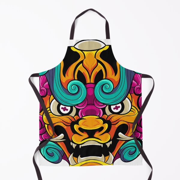 Item preview, The Furious Japanese Lion - Komainu Vector art illustration designed and sold by Yahia-arts.