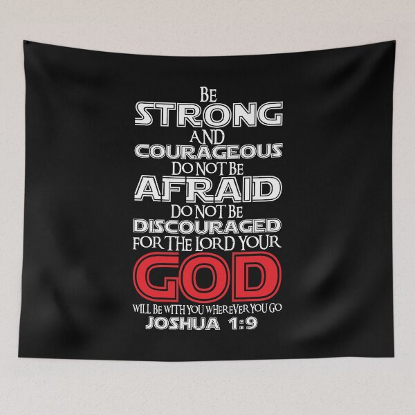 Item preview, Joshua 1:9 Be Strong And Courageous designed and sold by plushism.