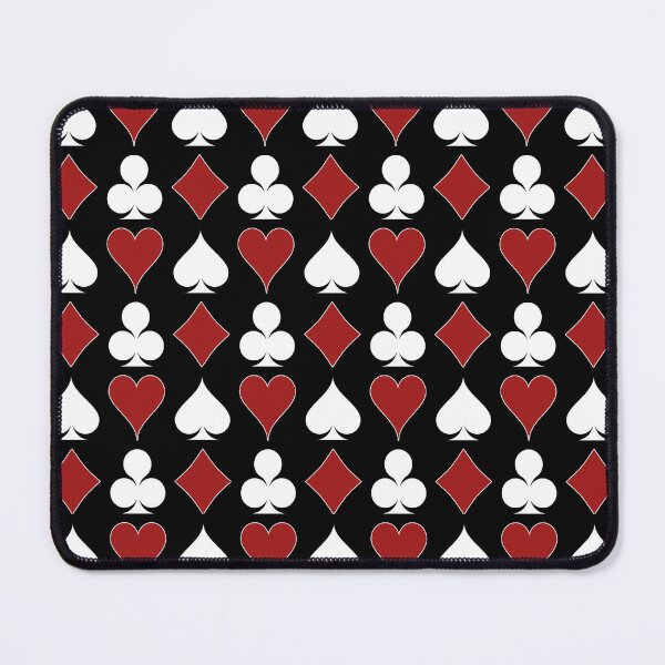 Item preview, Card Suits - Red and White on Black designed and sold by Tree45.