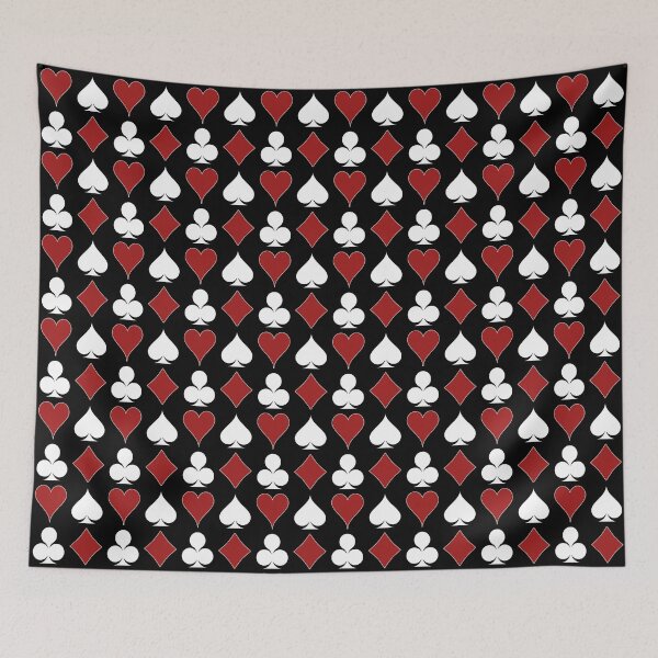 Item preview, Card Suits - Red and White on Black designed and sold by Tree45.