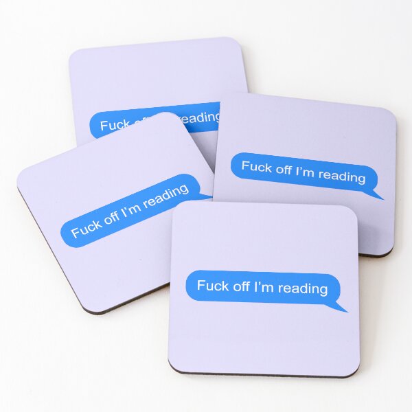 Item preview, Copy of Fuck off I'm reading designed and sold by StickyBook.