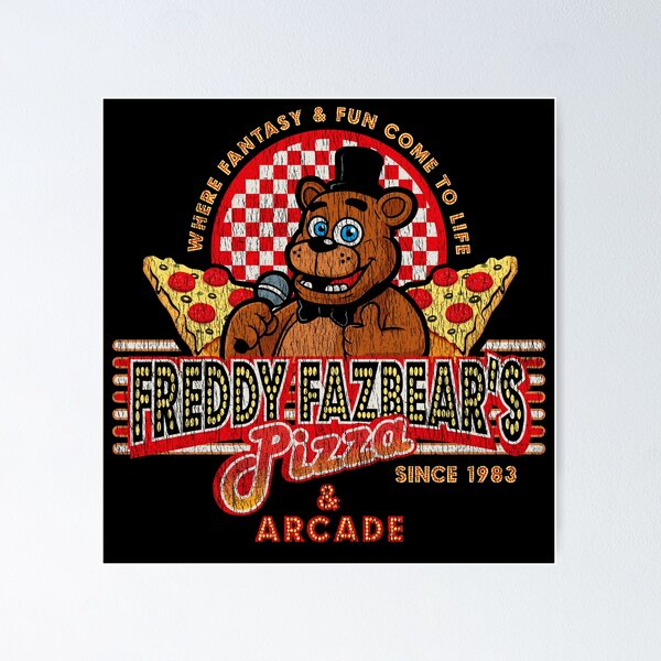 Item preview, Freddy Fazbear's Pizza Since 1983 Worn Out designed and sold by Alema Art.