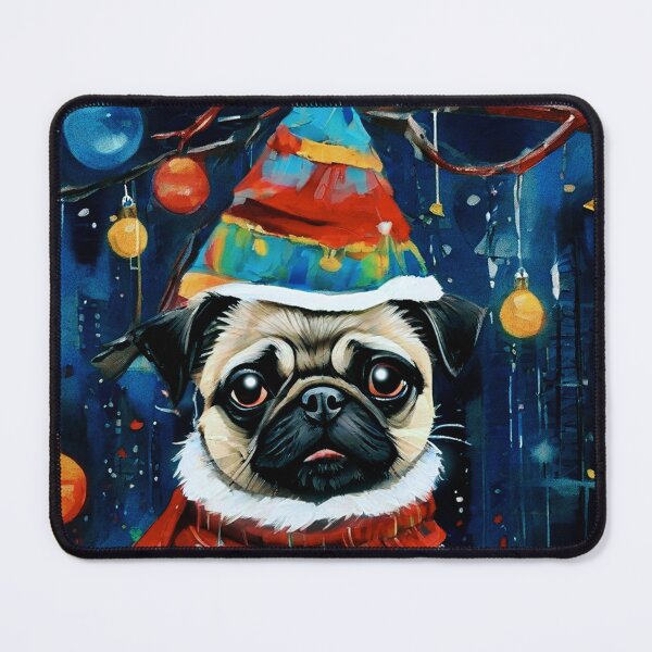Item preview, Pug HAPPY HOLIDAYS 92 MERRY CHRISTMAS designed and sold by RedBluffTraders.