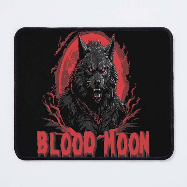 Item preview, a red-eyed werewolf bathed in a blood moon. designed and sold by Ozeller2.