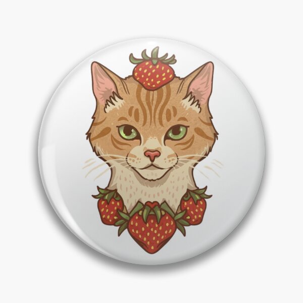 Aperçu de l'œuvre Chat Fraise créée et vendue par PulseGraph.