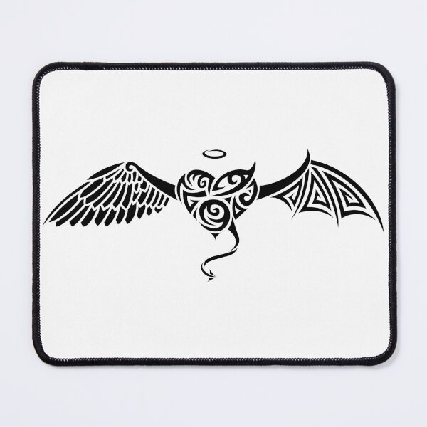 Item preview, Good bad heart tribal black designed and sold by BlackoutPhotos.