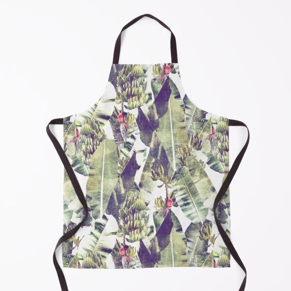 Item preview, Seamless Vintage Banana Plantation Floral Pattern in Green:  "Misty Mountains of Pintuyan" designed and sold by MalapitDesign.