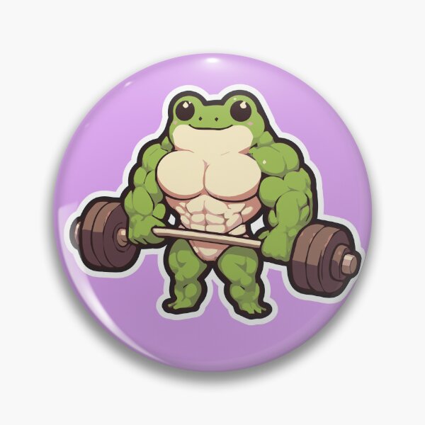 Item preview, Muscle Frog's Barbell Triumph designed and sold by DokiDoki-Design.