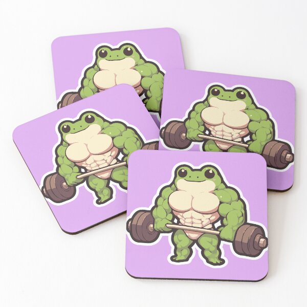Item preview, Muscle Frog's Barbell Triumph designed and sold by DokiDoki-Design.
