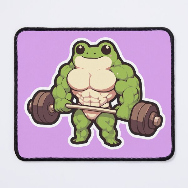 Item preview, Muscle Frog's Barbell Triumph designed and sold by DokiDoki-Design.
