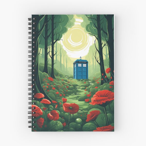 Item preview, Enchanted Forest Phone Booth Travel Poster designed and sold by BubbleTrouble4.