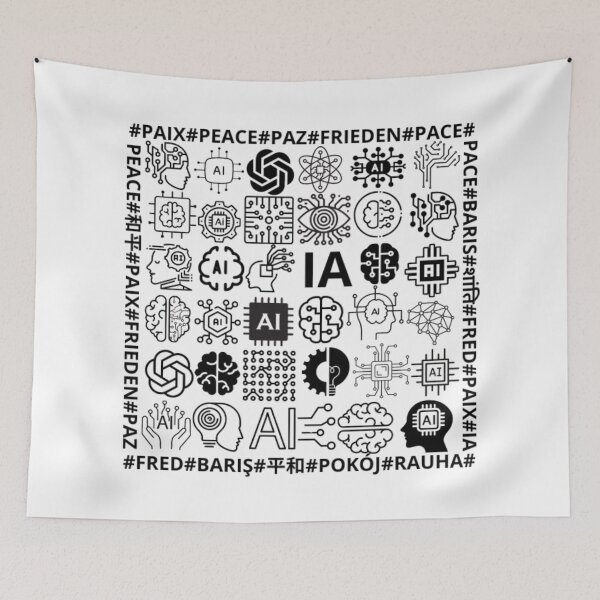 Item preview, Peace and Artificial Intelligence: A Unique Design for Harmony designed and sold by LIAMRIVIERART.