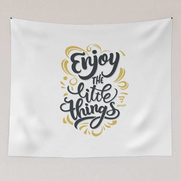 Item preview, Enjoy the Little Things. Creative typography designed and sold by BRUNTadventures.