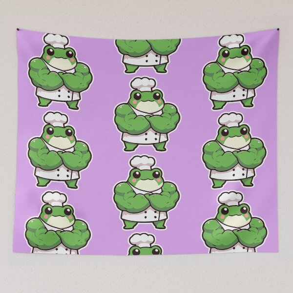 Item preview, Mighty Sushi Chef: Muscle Frog Masterpiece designed and sold by DokiDoki-Design.