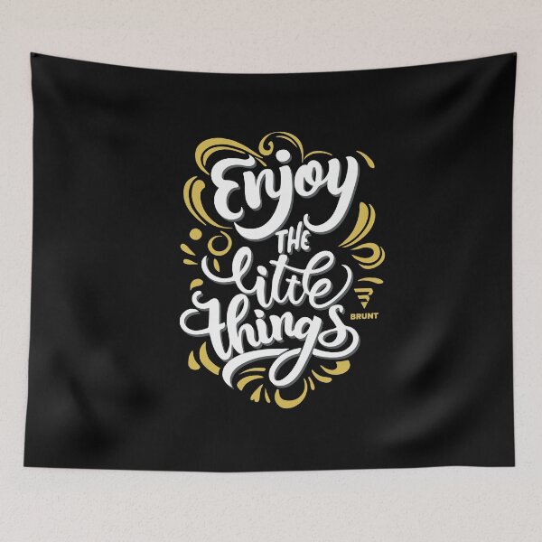 Item preview, Enjoy the Little Things. Creative typography designed and sold by BRUNTadventures.