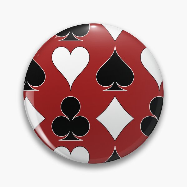 Item preview, Card Suits - Black and White on Red designed and sold by Tree45.