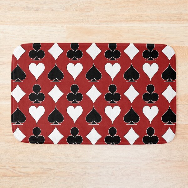 Item preview, Card Suits - Black and White on Red designed and sold by Tree45.