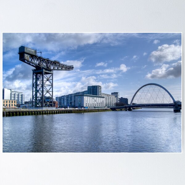 Glasgow River Clyde Arc Poster