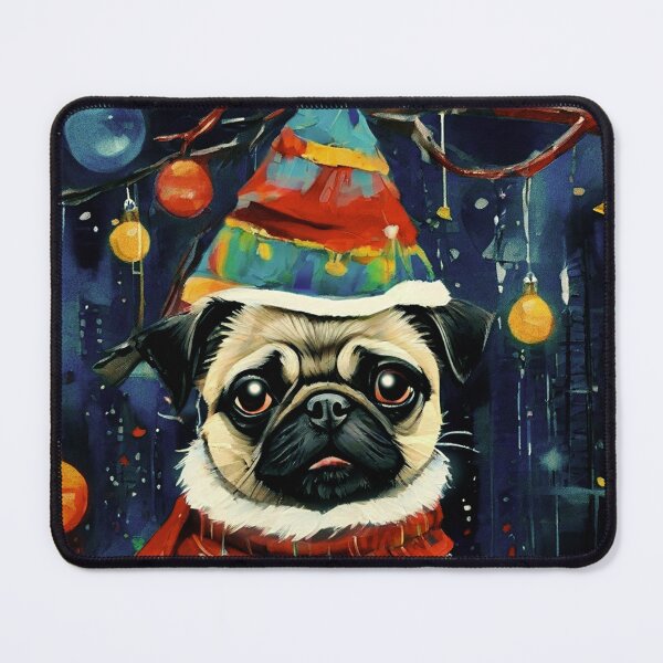 Item preview, Pug HAPPY HOLIDAYS 92 MERRY CHRISTMAS PUGGY HOLIDAYS designed and sold by RedBluffTraders.