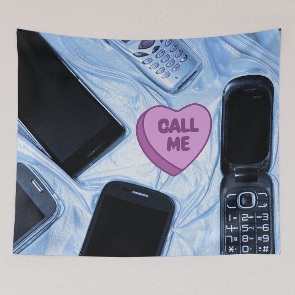 Item preview, Y2K Retro Cell Phone Call Me Design designed and sold by Femme Pastel Collective.