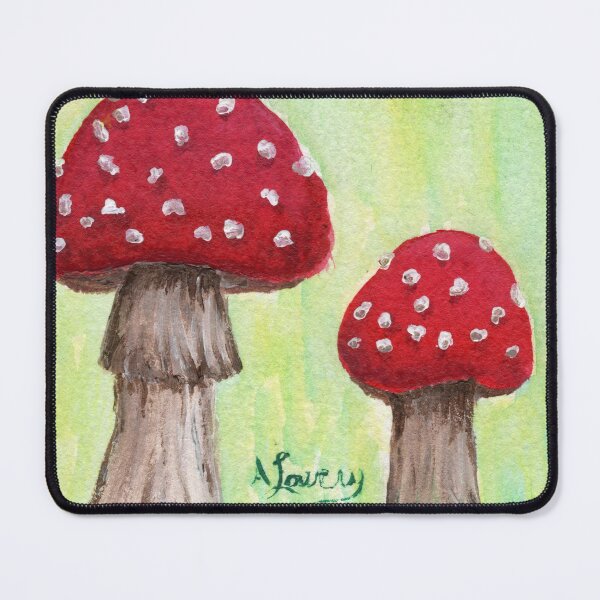 Item preview, Red capped mushrooms designed and sold by ArtsByAmberPA.
