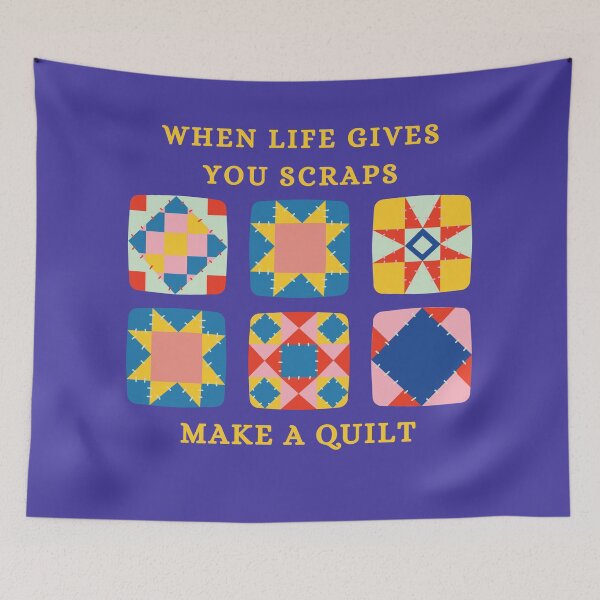 Item preview, When Life Gives You Scraps, Make a Quilt - Funny Quilter designed and sold by Wiss2Arts.