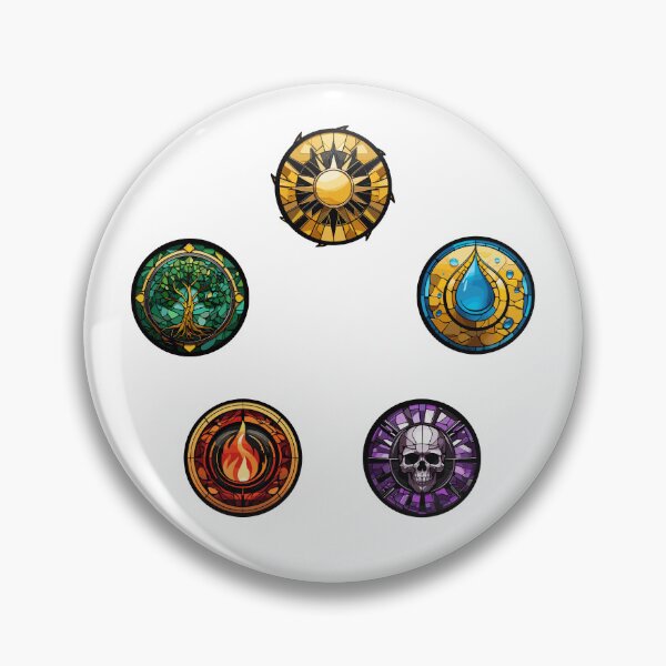 Item preview, Magic Gathering Colorpie - Stained Glass Mana Symbols for MTG Players designed and sold by Maximilian Simson.