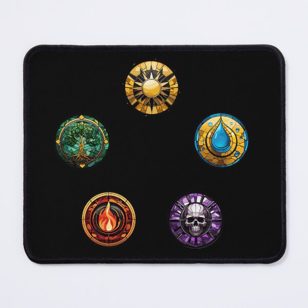 Item preview, Magic Gathering Colorpie - Stained Glass Mana Symbols for MTG Players designed and sold by Maximilian Simson.