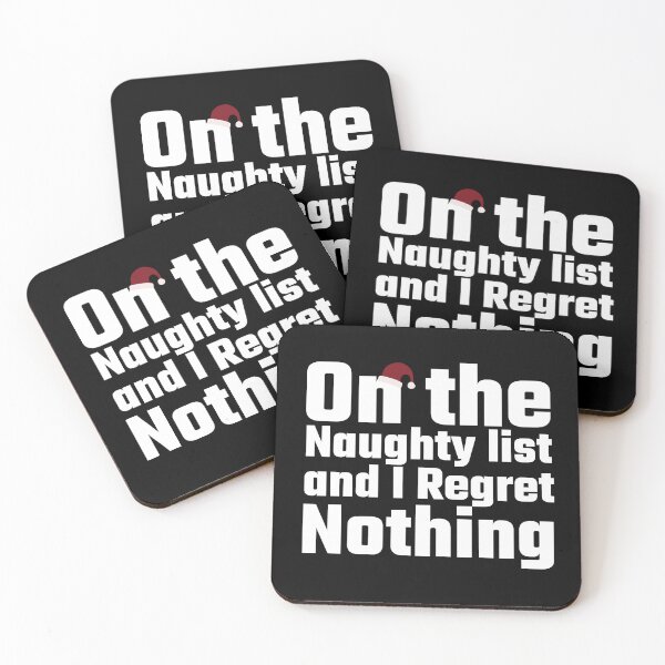 Item preview, One the naughty list and regret nothing designed and sold by Azrou shop.