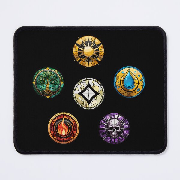 Item preview, Magic Gathering Colorpie including Colorless - Stained Glass Mana Symbols for MTG Players designed and sold by Maximilian Simson.