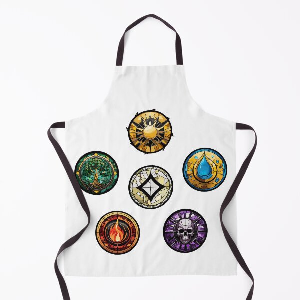 Item preview, Magic Gathering Colorpie including Colorless - Stained Glass Mana Symbols for MTG Players designed and sold by Maximilian Simson.