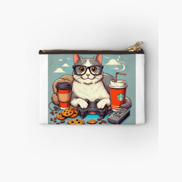Item preview, gamer cat designed and sold by Greydate.
